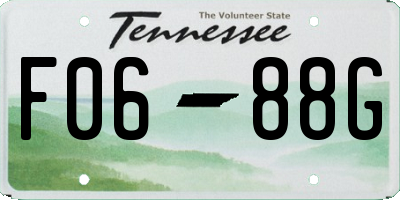 TN license plate F0688G