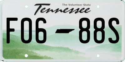 TN license plate F0688S