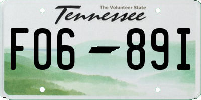 TN license plate F0689I