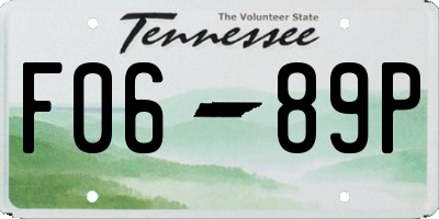 TN license plate F0689P