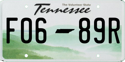 TN license plate F0689R
