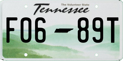 TN license plate F0689T