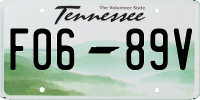 TN license plate F0689V