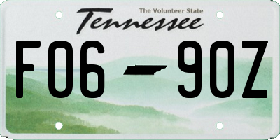 TN license plate F0690Z