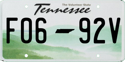 TN license plate F0692V