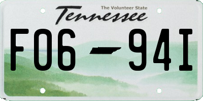 TN license plate F0694I