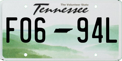 TN license plate F0694L