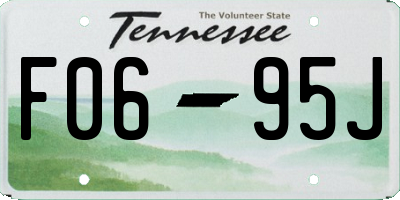 TN license plate F0695J