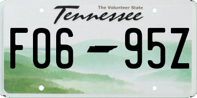 TN license plate F0695Z