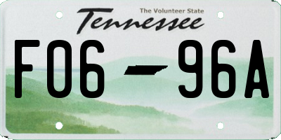 TN license plate F0696A