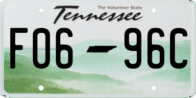 TN license plate F0696C