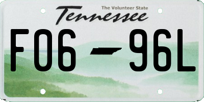 TN license plate F0696L