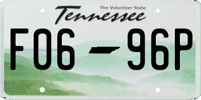TN license plate F0696P