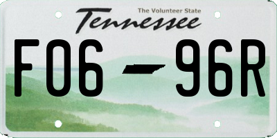 TN license plate F0696R
