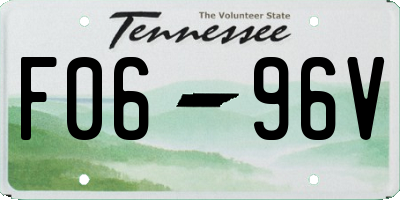 TN license plate F0696V