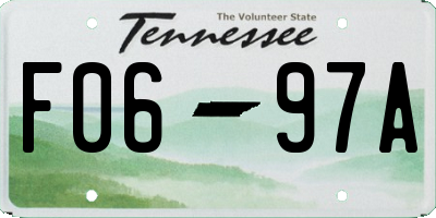 TN license plate F0697A