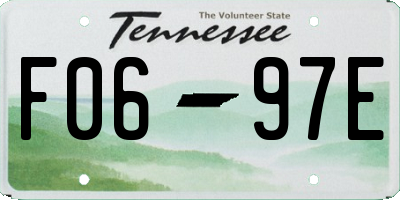 TN license plate F0697E