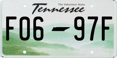 TN license plate F0697F