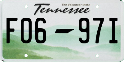 TN license plate F0697I