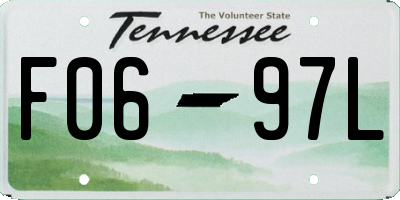 TN license plate F0697L