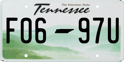 TN license plate F0697U