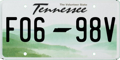 TN license plate F0698V