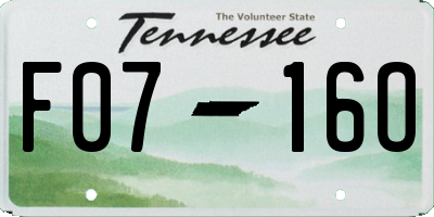 TN license plate F0716O