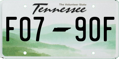 TN license plate F0790F