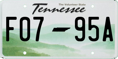 TN license plate F0795A