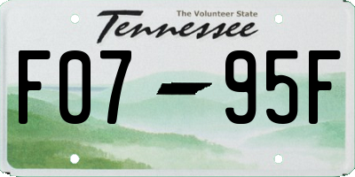 TN license plate F0795F