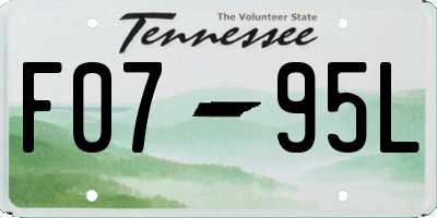 TN license plate F0795L
