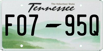 TN license plate F0795Q