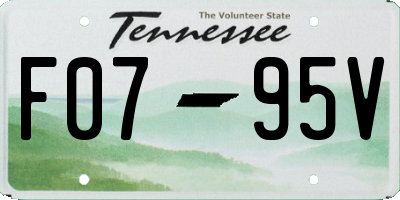TN license plate F0795V