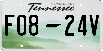 TN license plate F0824V