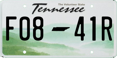 TN license plate F0841R