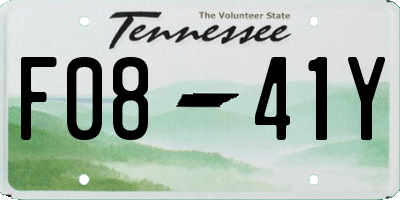 TN license plate F0841Y