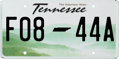 TN license plate F0844A