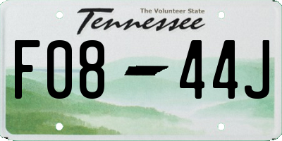 TN license plate F0844J