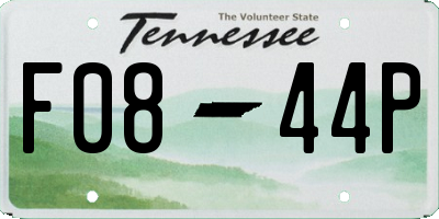 TN license plate F0844P
