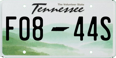 TN license plate F0844S