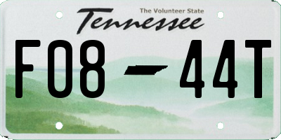 TN license plate F0844T