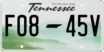 TN license plate F0845V