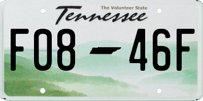 TN license plate F0846F