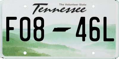 TN license plate F0846L