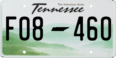 TN license plate F0846O