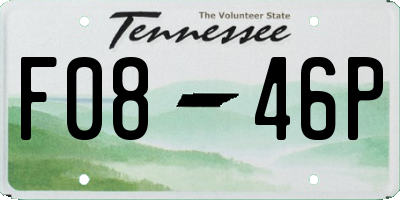 TN license plate F0846P