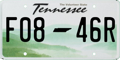 TN license plate F0846R