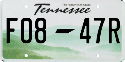 TN license plate F0847R