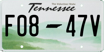 TN license plate F0847V