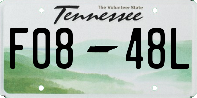 TN license plate F0848L